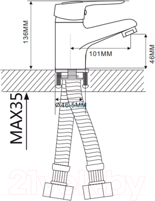 Смеситель Ekko E10104