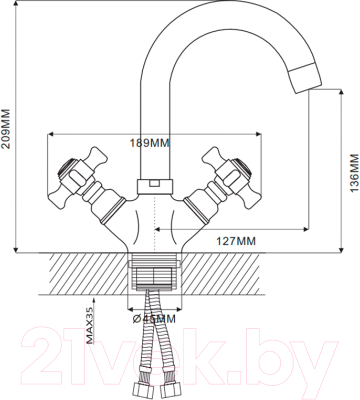 Смеситель Ekko E13024