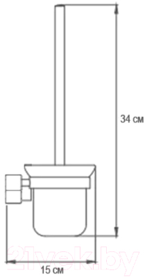 Ершик для унитаза Ekko E3410 (античная бронза)