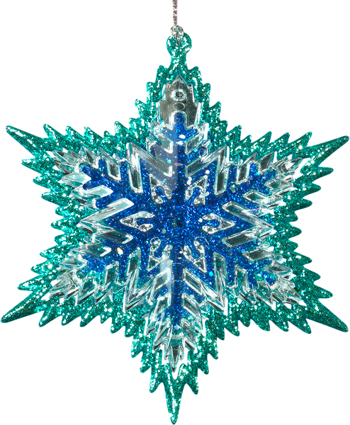 Елочная игрушка Erich Krause Лазурный снегопад / 43426 - фото