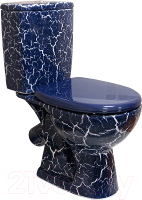 Унитаз напольный Rosa Уют Кракелюр - фото