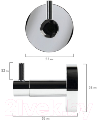 Крючок для ванной Laima 607430