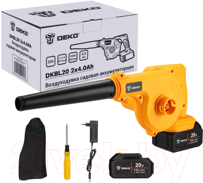 Воздуходувка аккумуляторная Deko DKBL20 SET / 063-4313