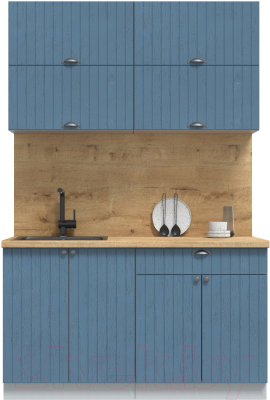 Готовая кухня Интерлиния Берес 1.4Б - фото