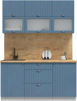 Готовая кухня Интерлиния Берес 1.6Б - фото