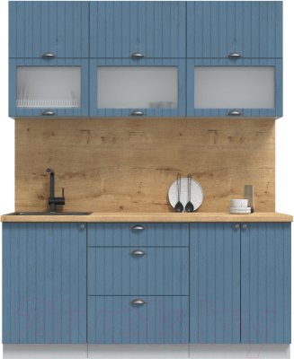 Готовая кухня Интерлиния Берес 1.7Б - фото