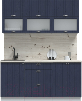 Готовая кухня Интерлиния Берес 1.7Б - фото