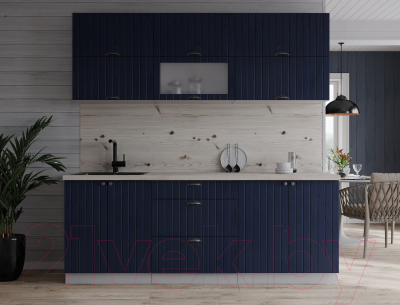 Кухонный гарнитур Интерлиния Берес 1.9Б (дуб королевский/бискайская сосна)