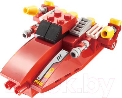 Конструктор Wise Block Скоростная пожарная лодка 8 в 1 / 40427 - фото