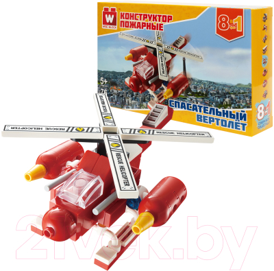 Конструктор Wise Block Спасательный вертолет 8 в 1 / 40426 - фото