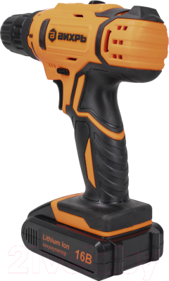 Аккумуляторная дрель-шуруповерт Вихрь ДА-16Л-2К (72/14/32)