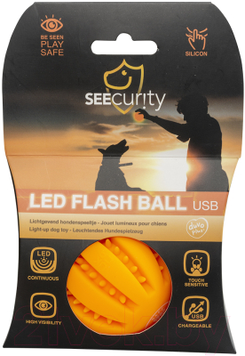 Игрушка для собак Duvo Plus Мяч светящийся / 13693/DV