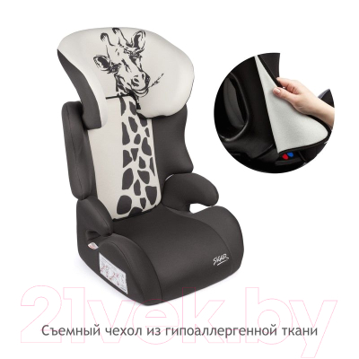 Автокресло Siger Смарт Animals Жираф (серый/бежевый)