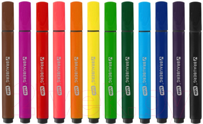 Фломастеры Brauberg Kids. Ультрасмываемые / 152191