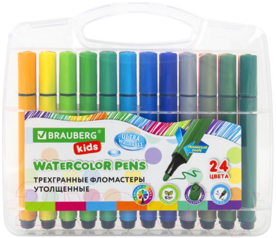 Фломастеры Brauberg Kids. Ультрасмываемые / 152192 - фото