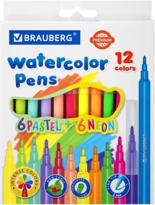 Фломастеры Brauberg Premium / 152198 - фото