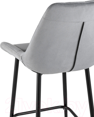 Стул барный Stool Group Флекс полубарный / AV 405-V12-08 (PP) (велюр велютто серый)