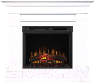 Каминокомплект Смолком Albion MB/JUP/SYM26 + XHD28L-INT (бьянко белый) - фото