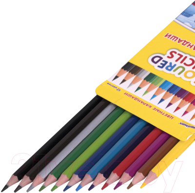 Набор цветных карандашей Юнландия Домики / 181836