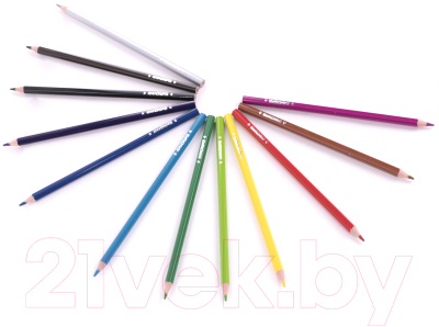 Набор цветных карандашей Юнландия Домики / 181836