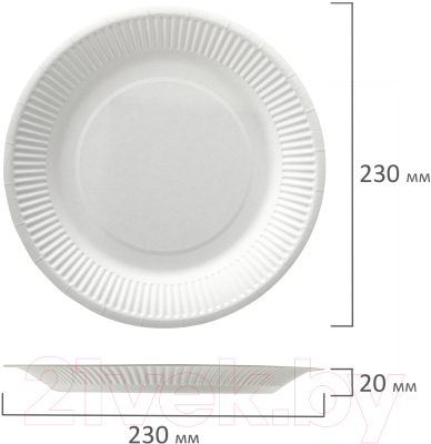 Набор одноразовых тарелок Laima 608084