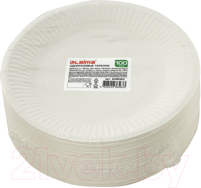 Набор одноразовых тарелок Laima 608083 - фото