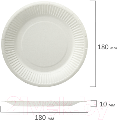 Набор одноразовых тарелок Laima 608083