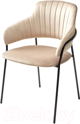 Стул M-City Лотос / 688M04994 (H-65 капучино велюр/черный) - фото