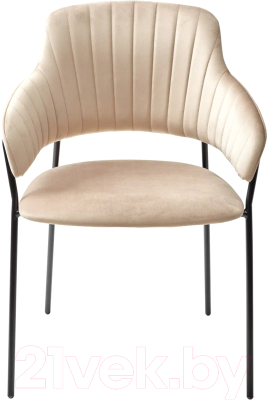 Стул M-City Лотос / 688M04994 (H-65 капучино велюр/черный)