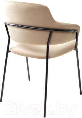 Стул M-City Лотос / 688M04994 (H-65 капучино велюр/черный)