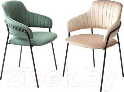 Стул M-City Лотос / 688M04994 (H-65 капучино велюр/черный)