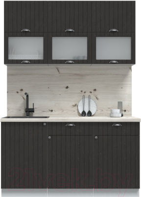 Готовая кухня Интерлиния Берес 1.5Б - фото