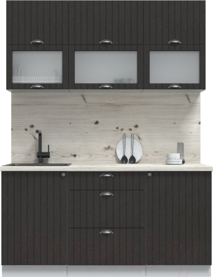 Готовая кухня Интерлиния Берес 1.6Б - фото