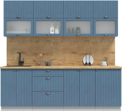 Готовая кухня Интерлиния Берес 2.3Б - фото