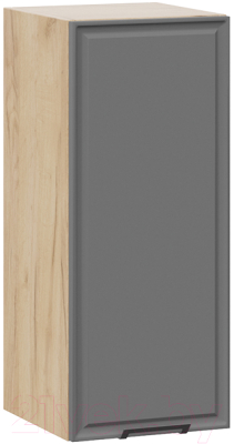 Шкаф навесной для кухни ТриЯ Белладжио 1В3 (дуб крафт золотой/софт графит) - фото