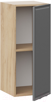 Шкаф навесной для кухни ТриЯ Белладжио 1В3 (дуб крафт золотой/софт графит)