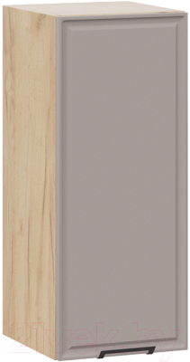 Шкаф навесной для кухни ТриЯ Белладжио 1В3 (дуб крафт золотой/софт капучино) - фото