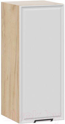 Шкаф навесной для кухни ТриЯ Белладжио 1В3 (дуб крафт золотой/фон белый) - фото