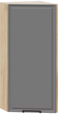 Шкаф навесной для кухни ТриЯ Белладжио 1В3Т (дуб крафт золотой/софт графит) - фото