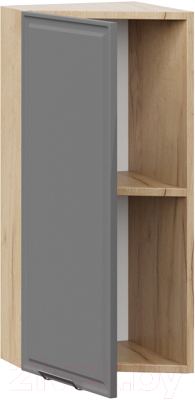 Шкаф навесной для кухни ТриЯ Белладжио 1В3Т (дуб крафт золотой/софт графит)
