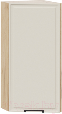 Шкаф навесной для кухни ТриЯ Белладжио 1В3Т (дуб крафт золотой/софт панакота) - фото