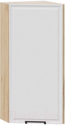 Шкаф навесной для кухни ТриЯ Белладжио 1В3Т (дуб крафт золотой/фон белый) - фото