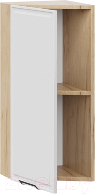 Шкаф навесной для кухни ТриЯ Белладжио 1В3Т (дуб крафт золотой/фон белый)
