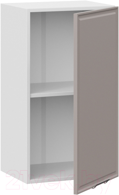 Шкаф навесной для кухни ТриЯ Белладжио 1В4 (белый/софт капучино)