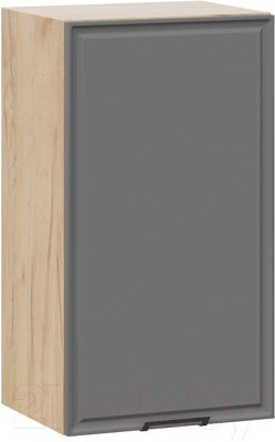 Шкаф навесной для кухни ТриЯ Белладжио 1В4 (дуб крафт золотой/софт графит) - фото