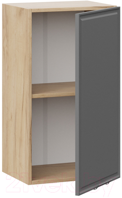 Шкаф навесной для кухни ТриЯ Белладжио 1В4 (дуб крафт золотой/софт графит)