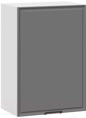 Шкаф навесной для кухни ТриЯ Белладжио 1В5 (белый/софт графит) - фото