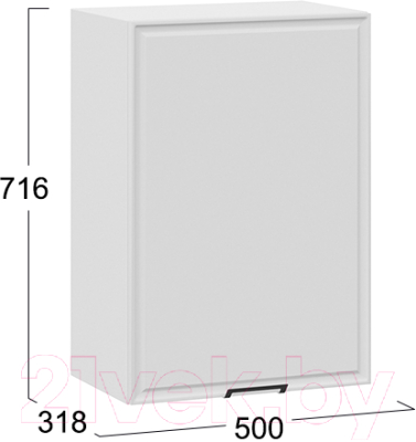 Шкаф навесной для кухни ТриЯ Белладжио 1В5 (белый/фон белый)