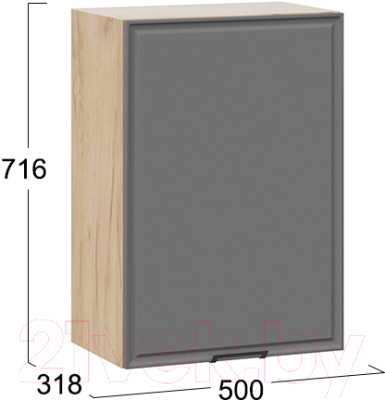 Шкаф навесной для кухни ТриЯ Белладжио 1В5 (дуб крафт золотой/софт графит)