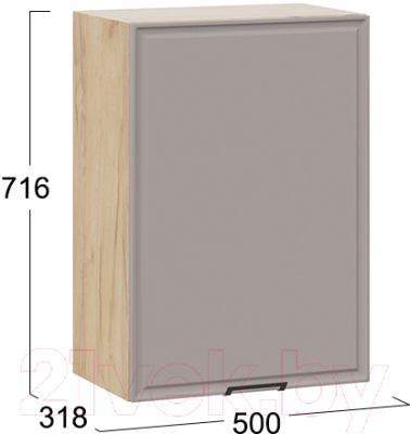 Шкаф навесной для кухни ТриЯ Белладжио 1В5 (дуб крафт золотой/софт капучино)